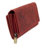 Hunter valódi bőr női pénztárca piros exclusive prémium RFID