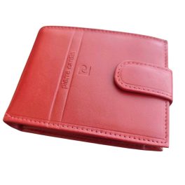 Pierre Cardin piros női pénztárca díszdobozban valódi bőr kisméretű 2125