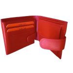 Pierre Cardin piros női pénztárca díszdobozban valódi bőr kisméretű 2125