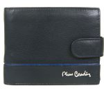 Pierre Cardin valódi bőr férfi pénztárca fekete kék RFID 8806 A