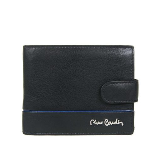 Pierre Cardin valódi bőr férfi pénztárca fekete kék RFID 8806 A