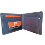 Pierre Cardin férfi pénztárca valódi bőr sötétkék színben RFID védelemmel díszdobozban 8806