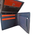 Pierre Cardin férfi pénztárca valódi bőr sötétkék színben RFID védelemmel díszdobozban 8806