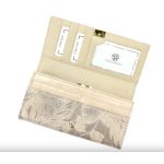 Női pénztárca valódi bőr egyedi színes cipzáras