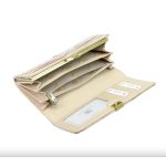 Női pénztárca valódi bőr egyedi színes cipzáras