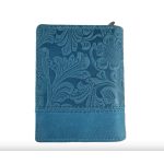 Emőke valódi bőr női pénztárca kék Gina Monti RFID