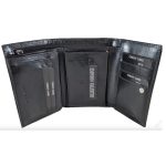 Emporio Valentini női bőr pénztárca fekete színben díszdobozban