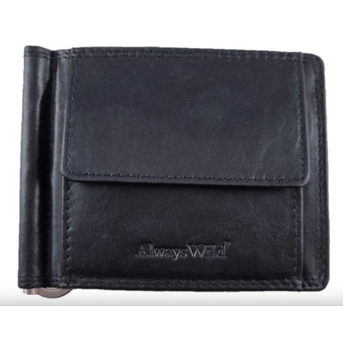 Valentini férfi bőr pénztárca fekete prémium