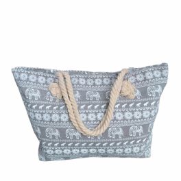   Mirjam Strandtáska elefánt mintás szürke női válltáska
