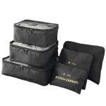 Bőrönd rendszerező szett 6 részes fekete