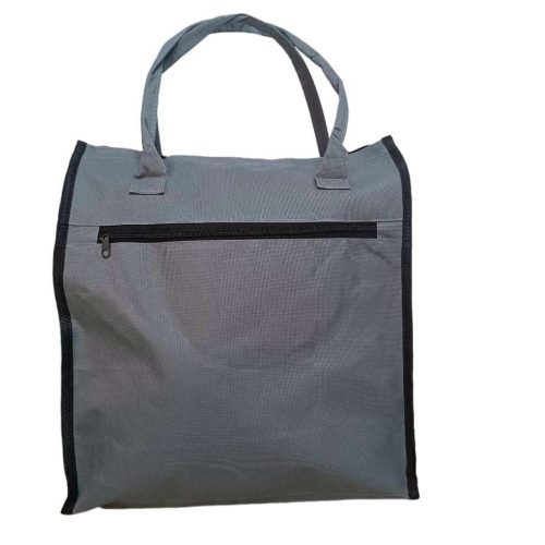Bevásárló táska szürke színben erős nagyméretű