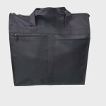 Bevásárló táska fekete nagyméretű vászon satyor