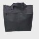 Bevásárló táska fekete nagyméretű vászon satyor