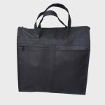 Bevásárló táska fekete nagyméretű vászon satyor