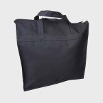 Bevásárló táska fekete nagyméretű vászon satyor