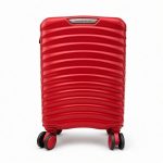 Kabin bőrönd 40 x 30 x 20 cm xs wizzair ryanair kivehető kerekekkel piros színben