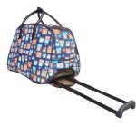 Gurulós utazótáska baglyos nagyméretű 2 kerekű 55 cm