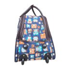 Gurulós utazótáska baglyos nagyméretű 2 kerekű 55 cm