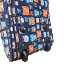 Gurulós utazótáska baglyos nagyméretű 2 kerekű 55 cm
