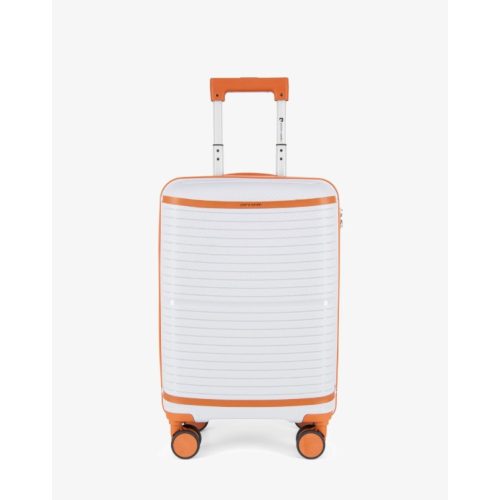 Szürke bőrönd XL óriás méret 75 cm bővíthető kivehető kerekekkel