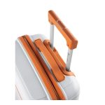 Szürke bőrönd XL óriás méret 75 cm bővíthető kivehető kerekekkel
