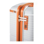Szürke bőrönd XL óriás méret 75 cm bővíthető kivehető kerekekkel