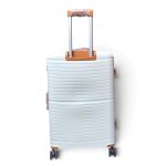 Bőrönd nagy méretű L-es Pierre Cardin 75 cm-es fehér prémium minőségű csendes