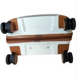 Bőrönd nagy méretű L-es Pierre Cardin 75 cm-es fehér prémium minőségű csendes