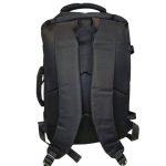 Kézipoggyász hátizsák repülőre 40x30x20 cm ingyenes méret laptoptartós fekete