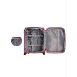 Bőrönd 55 x 40 x 20 cm 2 kerekű Leonardo da Vinci fekete Wizzair méret bővíthető 1221