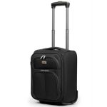 Bőrönd 40 x 30 x 20 cm Wizzair ingyenes kézipoggyász méret fekete 2 kerekű 1221 xs