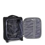 Bőrönd 40 x 30 x 20 cm Wizzair ingyenes kézipoggyász méret fekete 2 kerekű 1221 xs