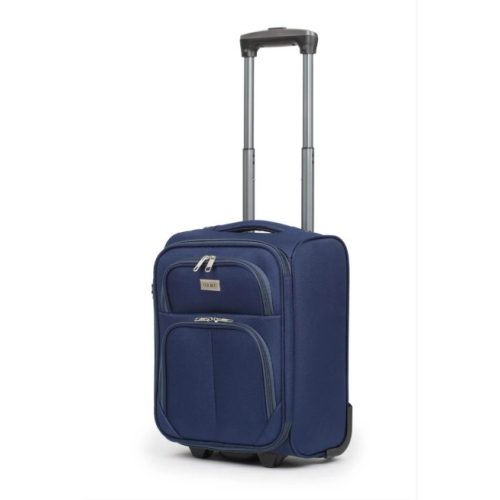 Bőrönd 40 x 30 x 20 cm Wizzair ingyenes kézipoggyász méret kék 2 kerekű 1221 xs