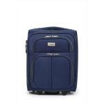 Bőrönd 40 x 30 x 20 cm Wizzair ingyenes kézipoggyász méret kék 2 kerekű 1221 xs