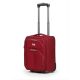 Kézipoggyász bőrönd 40 x 30 x 2 cm Wizzair méret bordó 2 kerekű 1221 xs