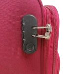 Kézipoggyász bőrönd 40 x 30 x 2 cm Wizzair méret bordó 2 kerekű 1221 xs