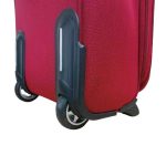 Kézipoggyász bőrönd 40 x 30 x 2 cm Wizzair méret bordó 2 kerekű 1221 xs