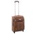 Bőrönd 55 x 40 x 20 cm 2 kerekű Leonardo da Vinci Wizzair méret barna bővíthető