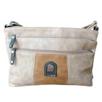 Múzsa női válltáska bézs drapp színben sokzsebes 1736