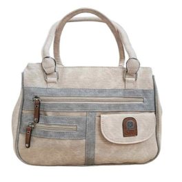 Női kézitáska sokzsebes bézs L&H