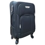 Wizzair Priority bőrönd 55 x 38 x 20/23 cm bővíthető fekete Leonardo