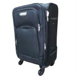 Wizzair Priority bőrönd 55 x 38 x 20/23 cm bővíthető fekete Leonardo