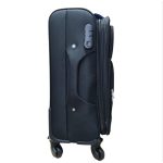 Wizzair Priority bőrönd 55 x 38 x 20/23 cm bővíthető fekete Leonardo