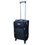 Wizzair Priority bőrönd 55 x 38 x 20/23 cm bővíthető fekete Leonardo