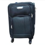 Wizzair Priority bőrönd 55 x 38 x 20/23 cm bővíthető fekete Leonardo