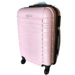 Bőrönd Wizzair kabin méret 55 x 40 x 23 cm barbie rózsaszín Leonardo da Vinci