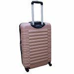 Rosegold bőrönd nagy méretű keményfalú L-es Leonardo da Vinci