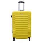 Bőrönd közepes M-es méret keményfalú sárga 63 cm