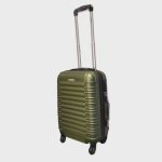 Zöld bőrönd 55 x 40 x 23 cm Leonardo da Vinci kézipoggyász 4 kerekes Priority