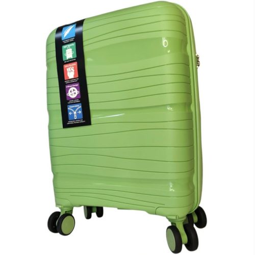 Bőrönd xs méret 40 x 30 x 20 cm bézs színben kivehető kerekekkel Wizzair ingyenes